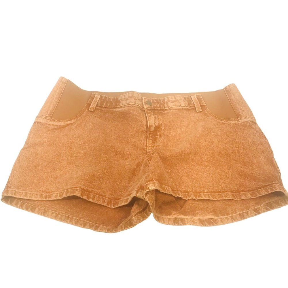 Isabel Maternity Ingrid/Isabel Women's Size 14 Side Panel Brown Carpenter Short
